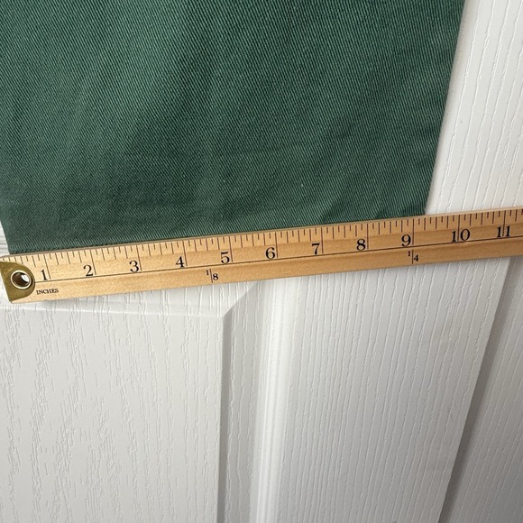 Billabong Womens Leia Twill Mid-Rise Cargo Pants Emerald Green Wide Leg Size 29 - Picture 7 of 10